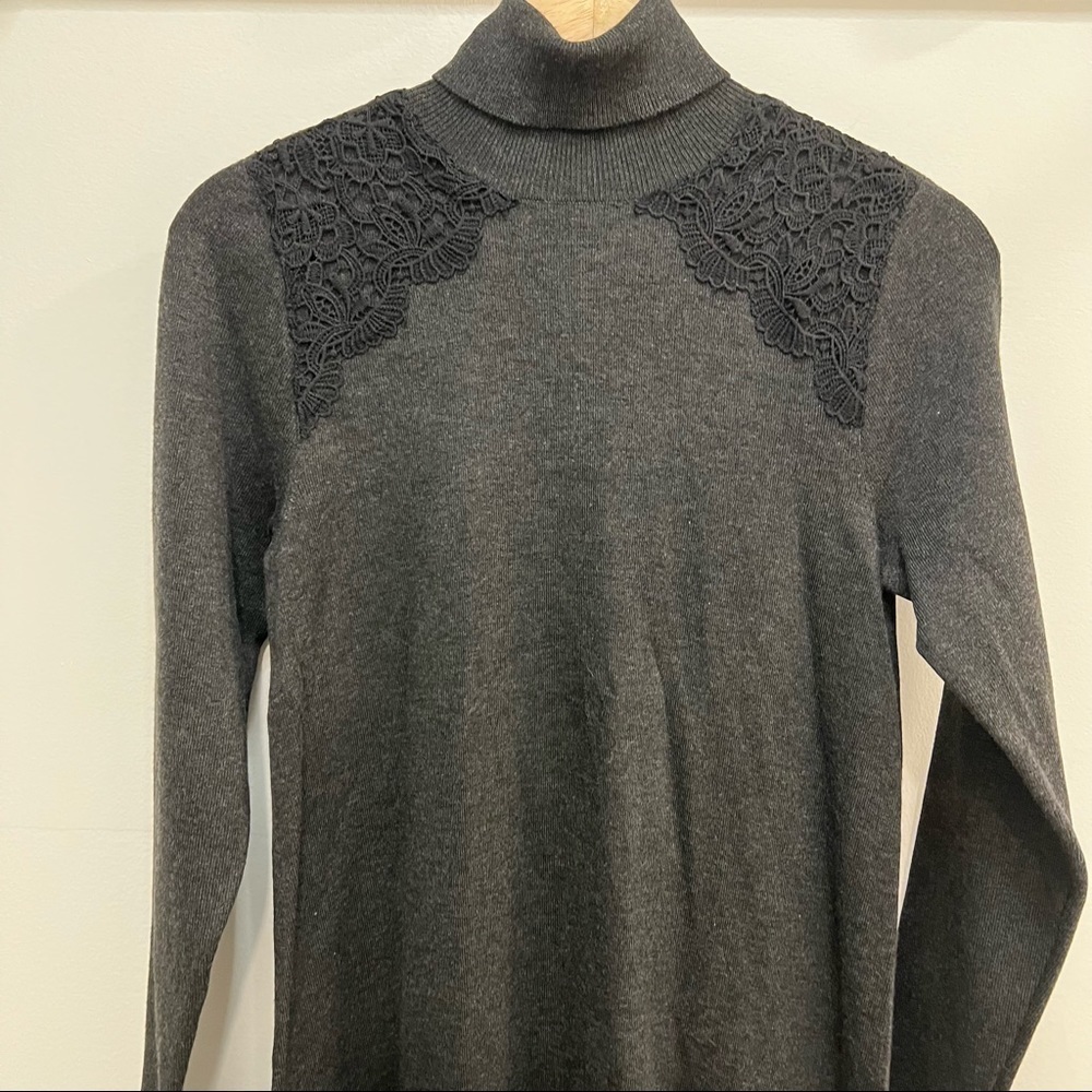 NWT AGB Lace Shouldered Sweater Dress
